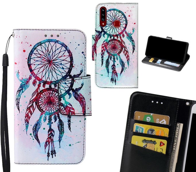 Samsung Galaxy A20s Case wallet fine leather case printed Carousel 1