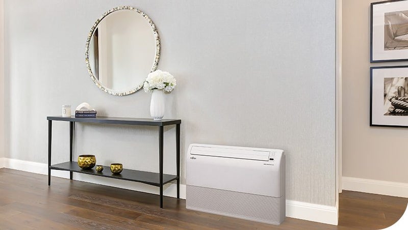 Fujitsu 8.0kw floor mount heatpump and installation Carousel 1