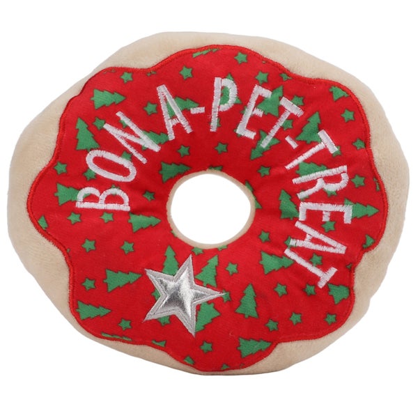 donut pet toy dog interactive toy christmas dog toy Donut Pet Toy Plush Carousel 1