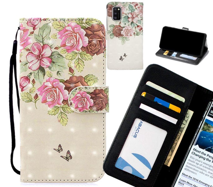 Samsung Galaxy A41 Case Leather Wallet Case 3D Pattern Printed Carousel 1