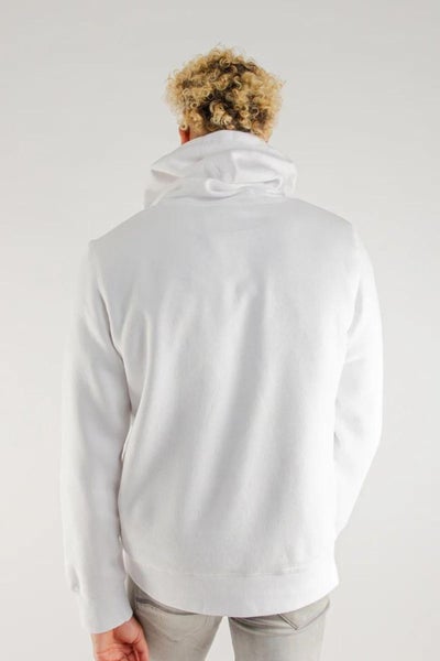 Champion Unisex Script Hoodie in White Carousel 2