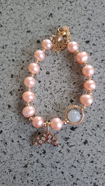 Pearl & Aquamarine Bracelet Carousel 1
