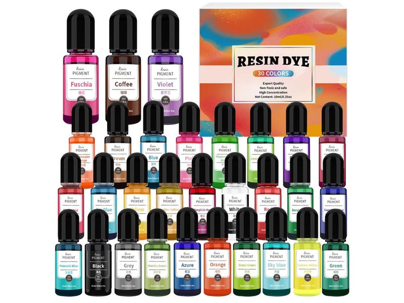 30pcs Epoxy Resin Pigment Art Ink Liquid Colorant Dye64375730811779110