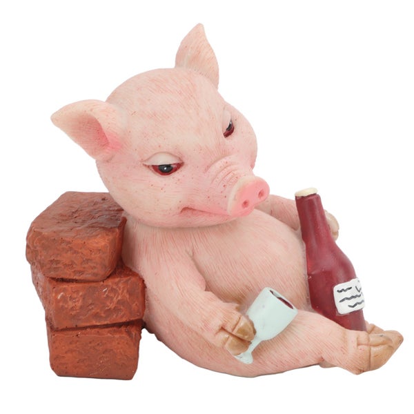 pig ornament pig figurine pig decor for pig lovers pig decor animal statues Pig Carousel 2