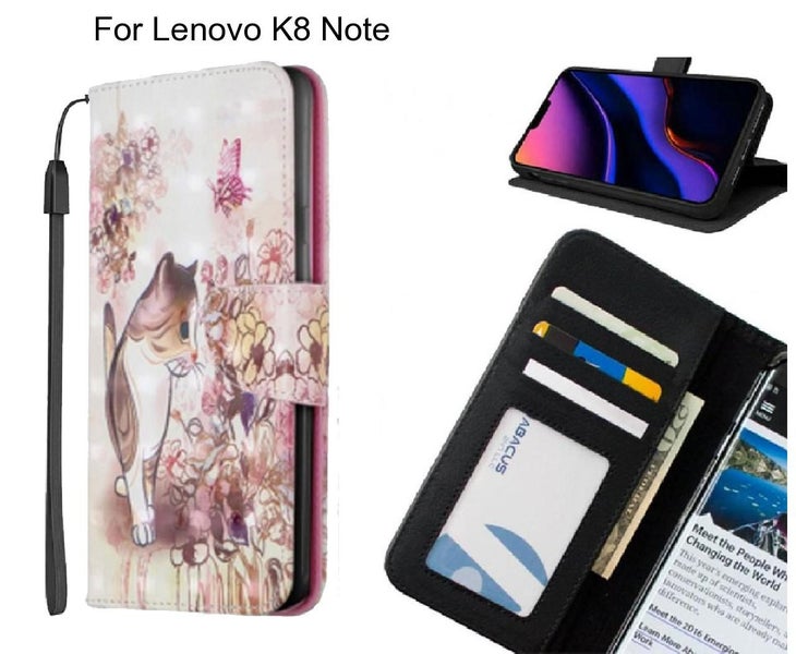 Lenovo K8 Note Case Leather Wallet Case 3D Pattern Printed Carousel 1