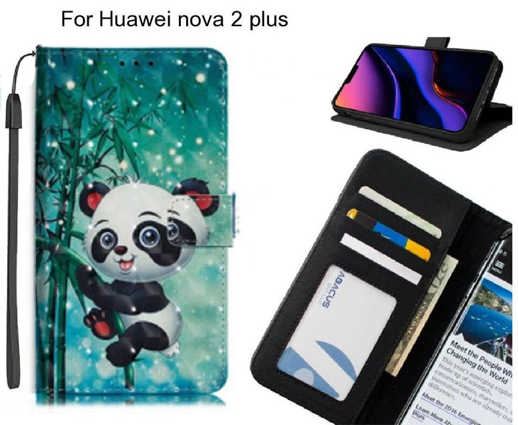 Huawei nova 2 plus Case Leather Wallet Case 3D Pattern Printed Carousel 1