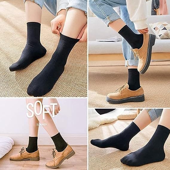 WHOLESALE (60 Pairs)Business Socks Crew Socks Black Men's Dress Socks Carousel 4
