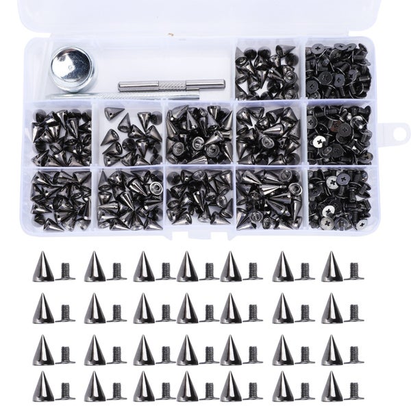zinc alloy rivet nail rivet snap fastener tool kit diy tools 200Pcs Bullet Rivet Carousel 1