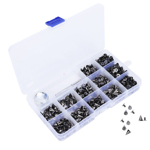 zinc alloy rivet nail rivet snap fastener tool kit diy tools 200Pcs Bullet Rivet Carousel 2