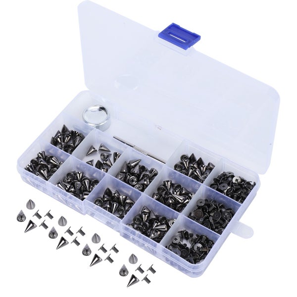 zinc alloy rivet nail rivet snap fastener tool kit diy tools 200Pcs Bullet Rivet Carousel 8