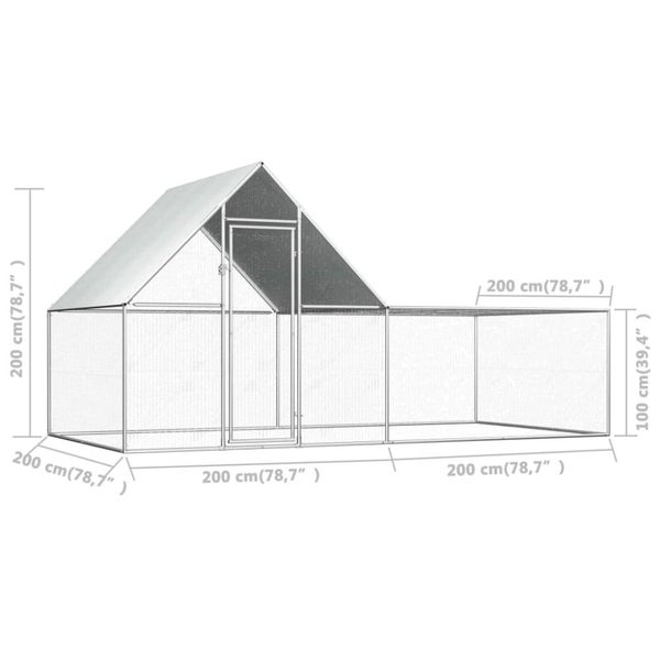 Chicken Coop Galvanised Steel Oaappl Carousel 2