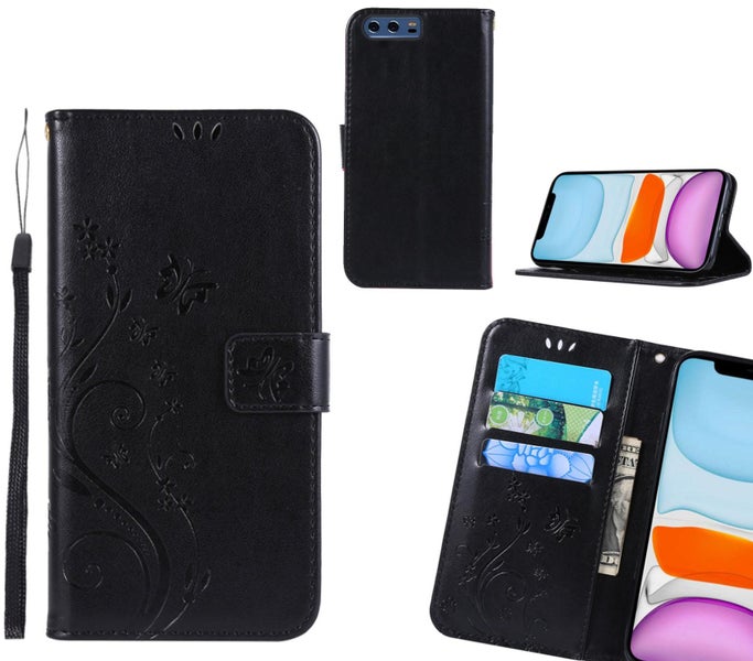 HUAWEI P10 Case Embossed Butterfly Wallet Leather Cover Carousel 1