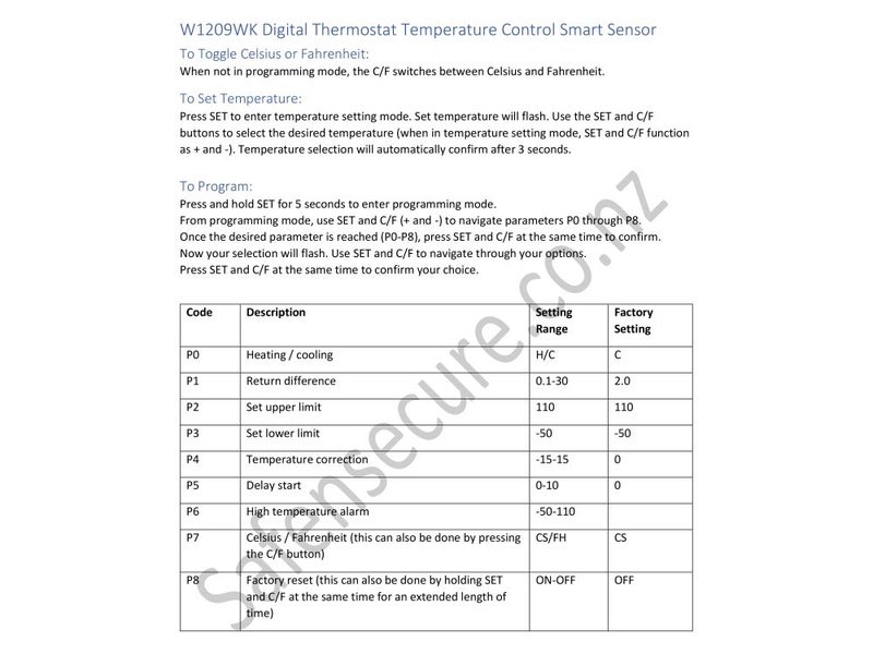 Thermostat temperature controller -50 -110 12 Vdc Panel Mount display alarm YC5 Carousel 8