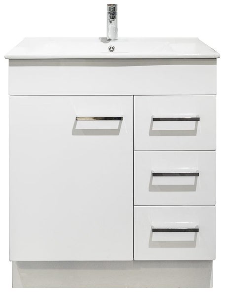 Novo Floor Vanity 750mm - CLASSIC Ceramic Top Carousel 2