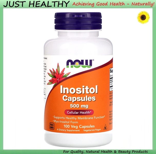 NOW INOSITOL - 500 mg - 100 CAPS - NOW FOODS Carousel 1