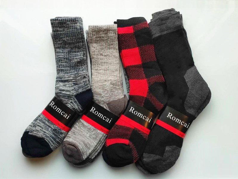 (60 Pairs) Thermal Socks Work Socks Cushioned Mixed Colour & Pattern Carousel 4