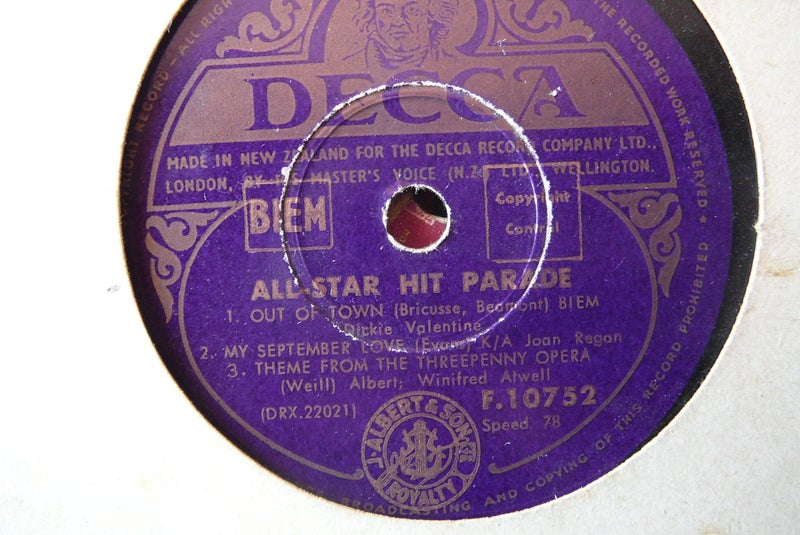 Vintage gramophone records 78 RPM Carousel 2