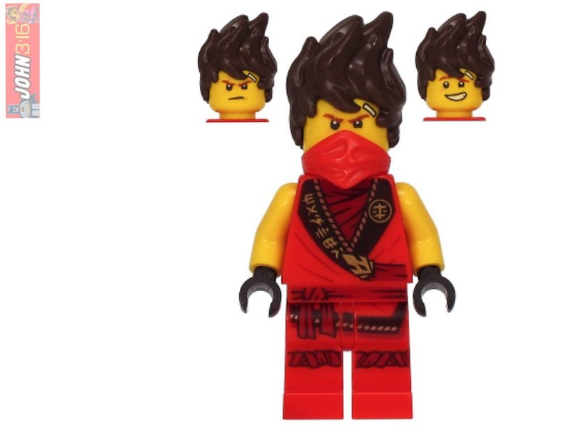 AWESOME NINJAGO LEGO MINIFIGURE - KAI RED NINJA REBOOTED (LEGACY ROBE) Carousel 1
