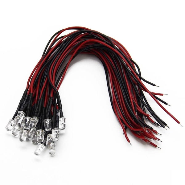 5 X LED 5mm 9-12V prewired with resistor - various color options Carousel 2