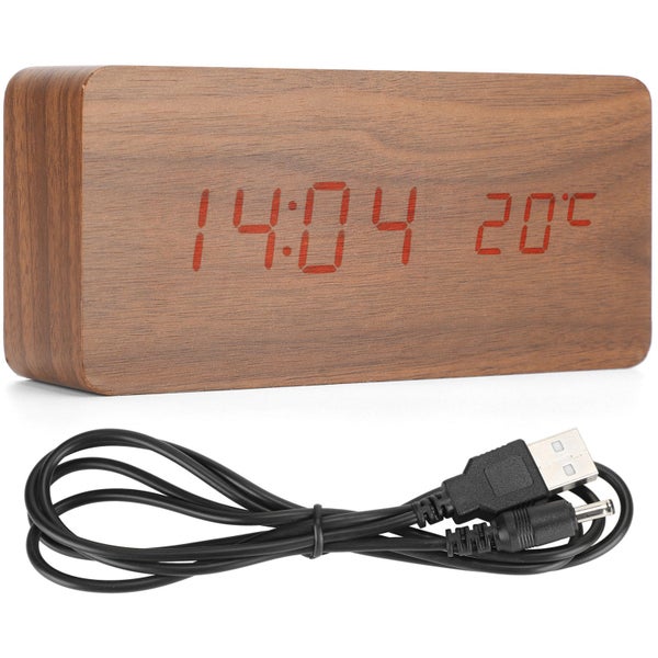 led smart clock electronic alarm clock bedside clock sound control clock Digital Carousel 5