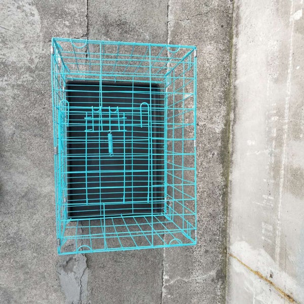 Pet Cage - 50CM Wide Collapsible Metal Pet Cage BLUE Carousel 2