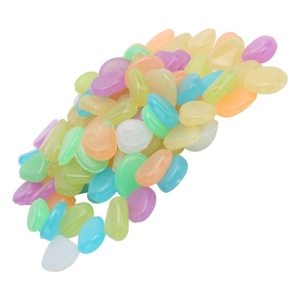 luminous stone Glowing Rocks Plastic Luminous Stones Decorative Pebbles for Fish Carousel 1