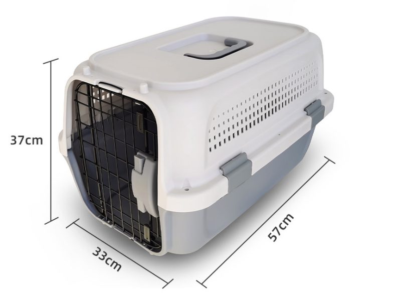 58CM Cat Airline Travel Cage/Carrier GREY/GREEN/PURPLE Carousel 1