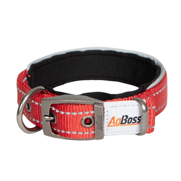 AgBoss Red Dog Collar | 25mm x 45cm (18") Carousel 1