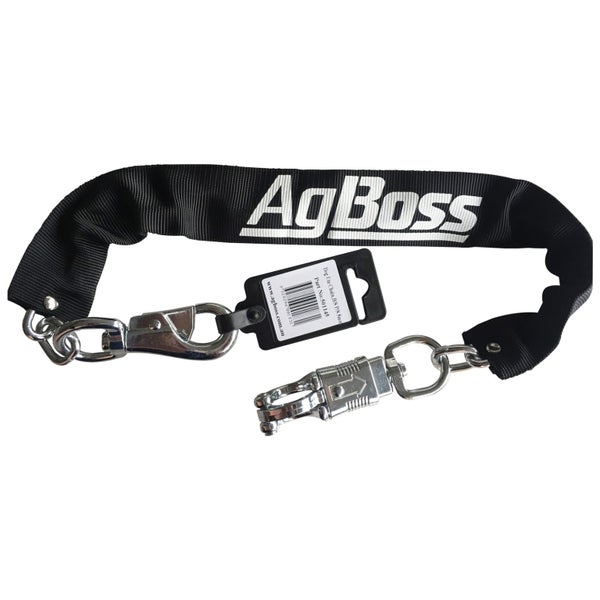 AgBoss 5mm x 500mm Dog Ute Chain with Bull & Panic Snap Carousel 1