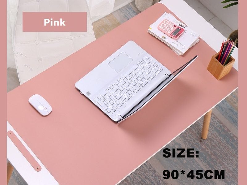 90*45cm PU Leather Desk Mat Computer Laptop Keyboard Mouse Pad Office Carousel 1