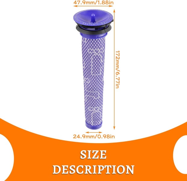 5 Pack Replacement Filter Compatible with Dyson Carousel 4