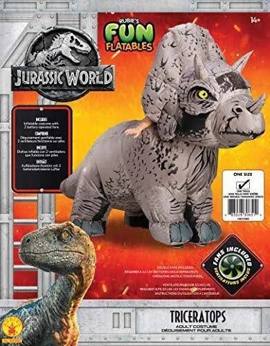 Triceratops Inflatable Costume Adult Jurassic Park Dinosaur Carousel 2