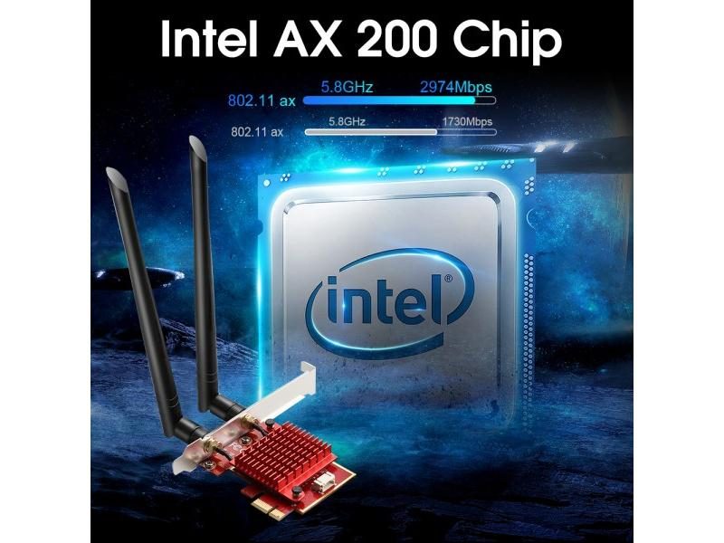 Intel Ax200 WiFi Adapter 5ghz Wi-Fi Dongle For PC Carousel 1
