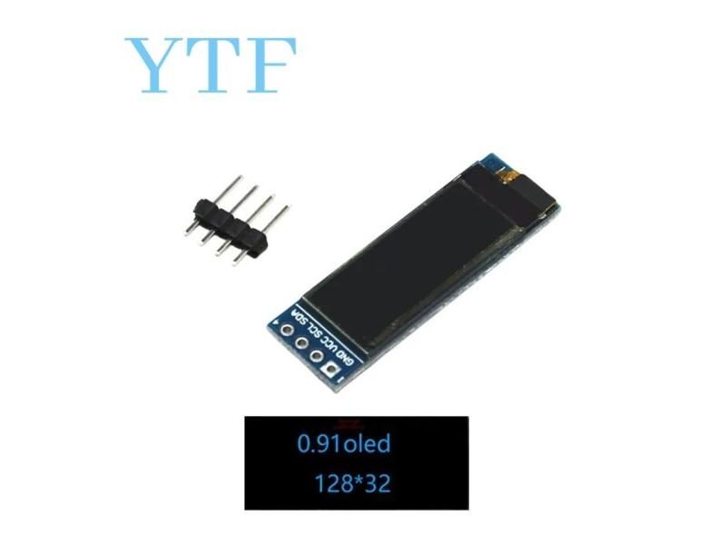 0.91 Inch 128x32 12832 I2C SSD1306 LCD Screen Display Module Carousel 1