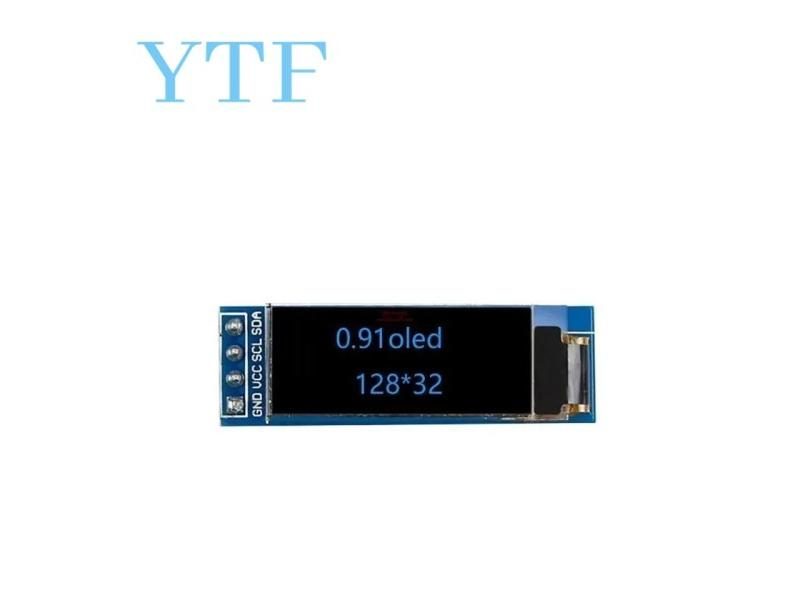 0.91 Inch 128x32 128 32 I2C IIC Interface Serial White Blue OLED LCD Display Carousel 1
