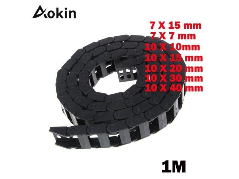 7 X 15mm 7*15mm 7X7 10 X 20 30 40 Mm L1000mm Cable Drag Chain Wire Carrier With Carousel 1