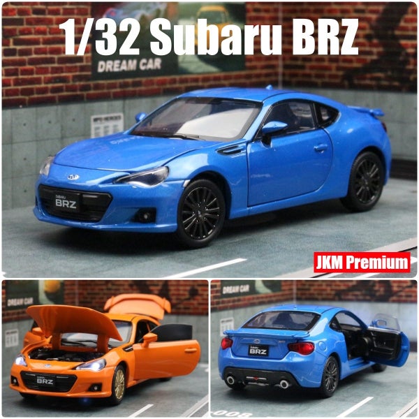 1/32 Subaru BRZ Toy Car Miniature Model JKM Diecast Alloy Racing Carousel 2