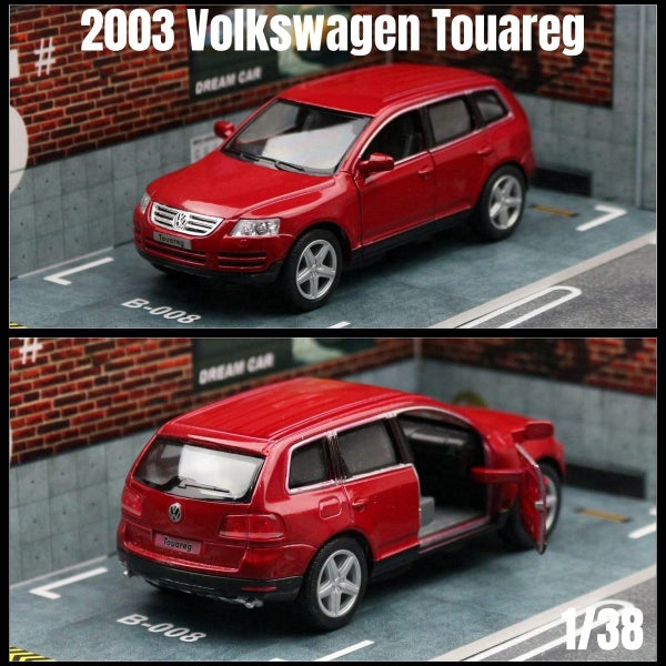 1/36 Volkswagen Touareg Toy Car Model For Children RMZ City Diecast Carousel 1