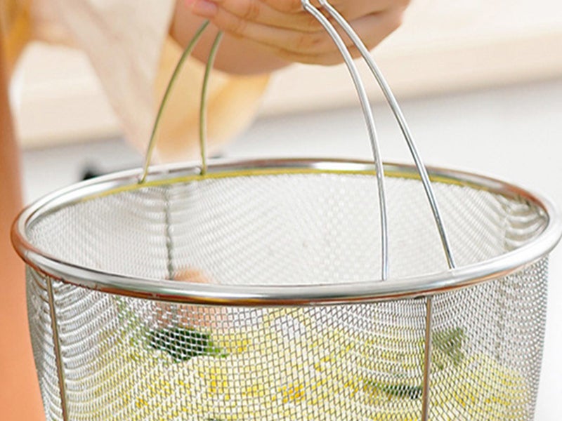 2 Pcs 304 Stainless Steel Mesh Steamer Basket Carousel 3