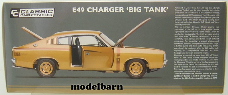 1/18 Valiant VH Charger E49 R/T "50th Anniversary" (gold) Carlectables 18739 Carousel 4