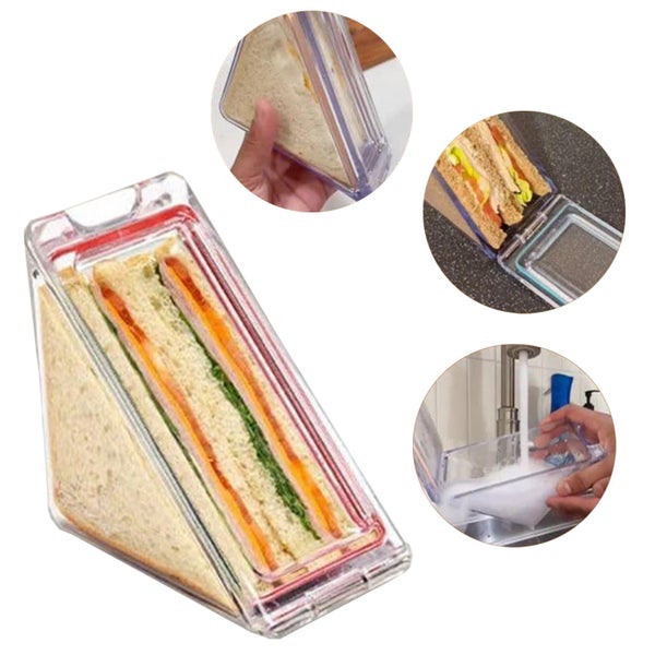 sandwich container sandwich box triangular sandwich container transparent Carousel 1