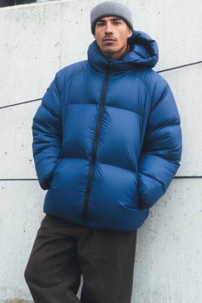 Huffer Mens Superloft Down Jacket in Azul Blue Carousel 1