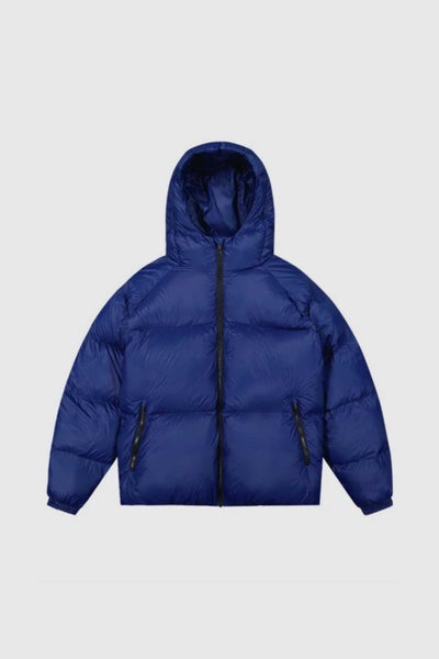 Huffer Mens Superloft Down Jacket in Azul Blue Carousel 4