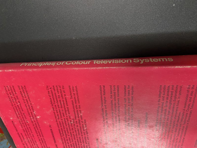 Principles of Colour Television Systems Reed, C. R. G. 1969 First Edition Carousel 5