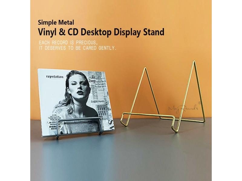 LP Records CD Holder Metal Display Stand For Home Office Carousel 2