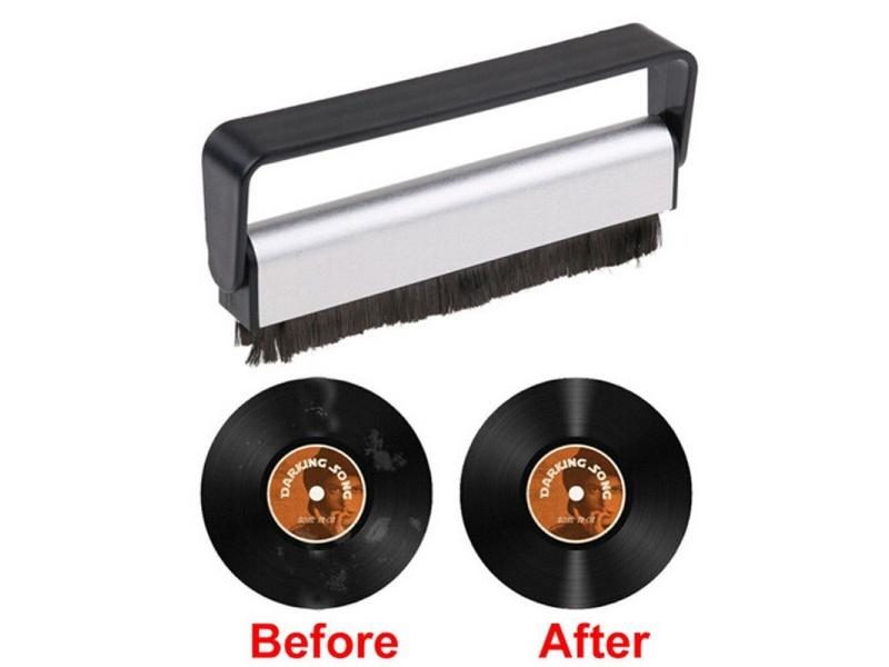 Hot Portable Anti-Static Carbon Fiber Record Brush For Vinyl LP Cleaning Carousel 1