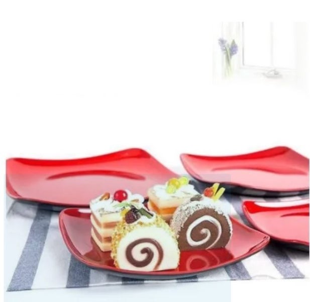 20cm Melamine Square Plate Japanese Style - Eco Friendly Carousel 2