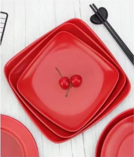 20cm Melamine Square Plate Japanese Style - Eco Friendly Carousel 5