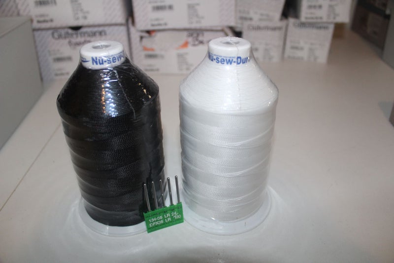 HEAVY DUTY UV POLYESTER THREAD for HEAVY DUTY SEWING MACHINES with NEEDLES Carousel 3