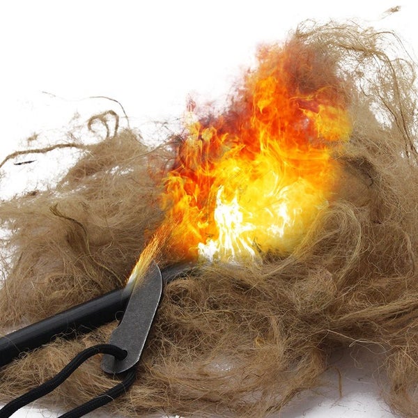 Natural Jute Tinder | Tinder for Primitive fire making - Bushcraft tinder Carousel 1